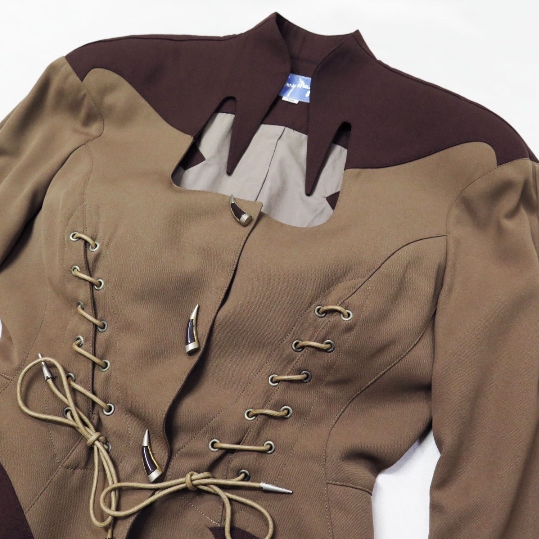 1992ss ティエリーミュグレー レースアップ コルセット スーツ