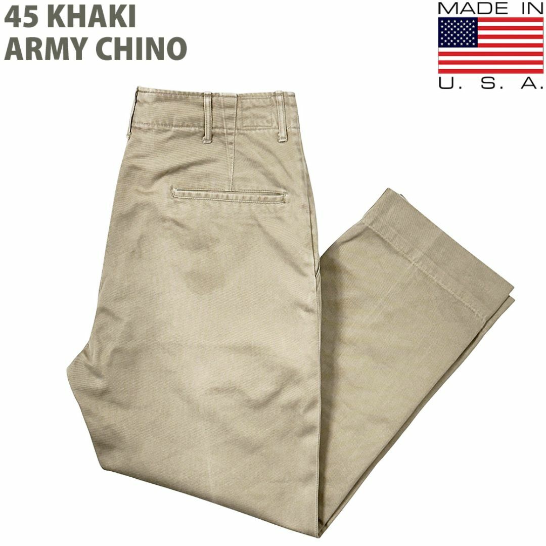 VINTAGE - 40s50s US ARMY 45カーキ MOD 米軍実物 アーミーチノ W31の