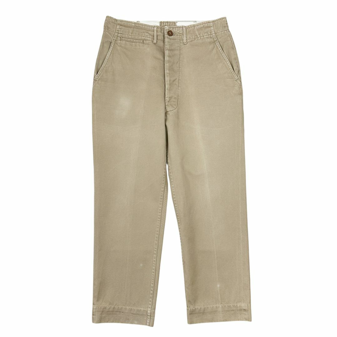 VINTAGE - 40s50s US ARMY 45カーキ MOD 米軍実物 アーミーチノ W31の