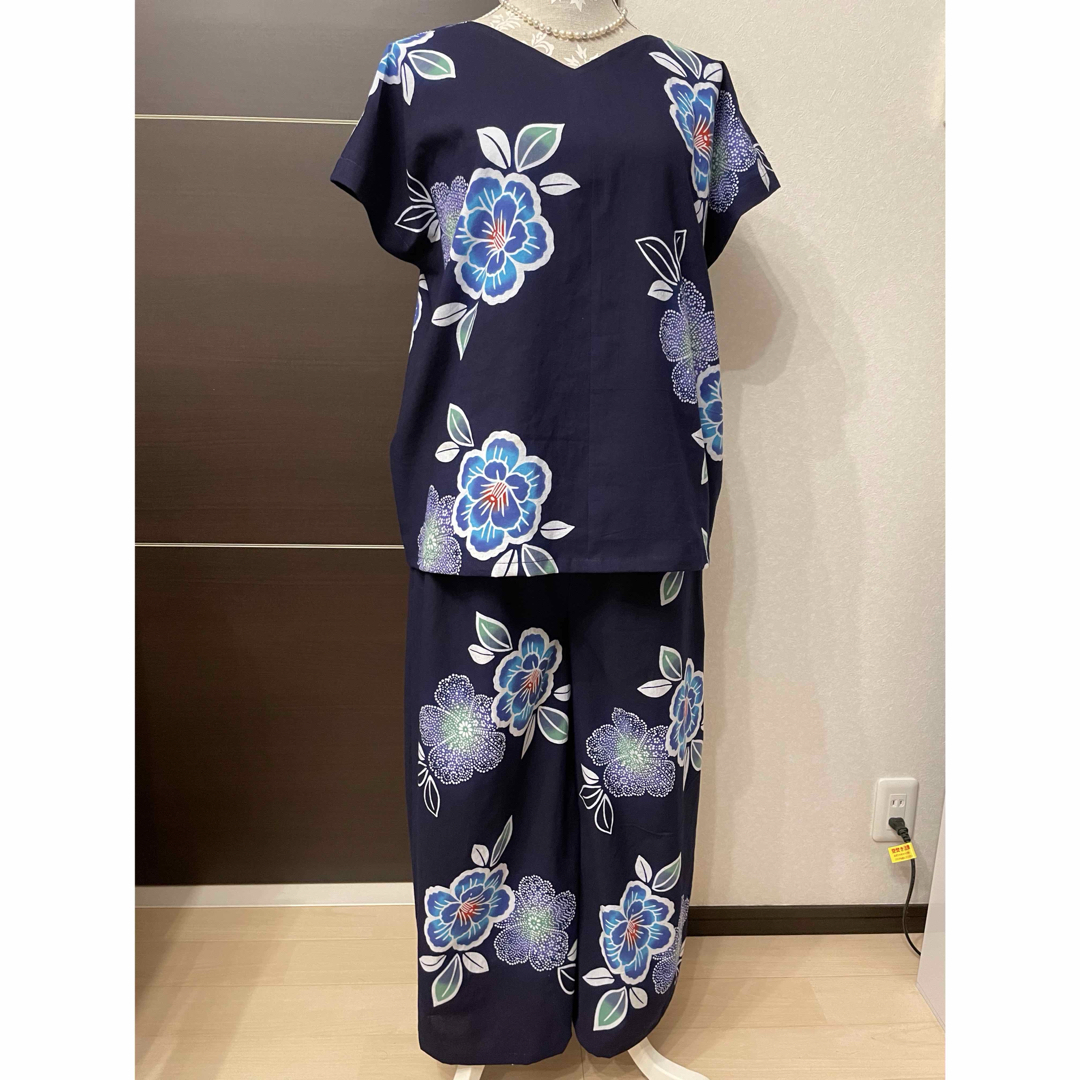新品反物☆着物リメイク 浴衣リメイク ショートチュニック パンツ