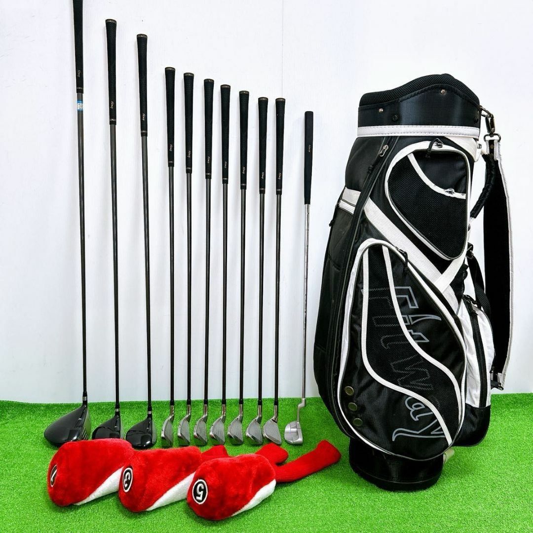 新品グリップ装着】初心者推奨 フィットウェイ メンズゴルフセット 11