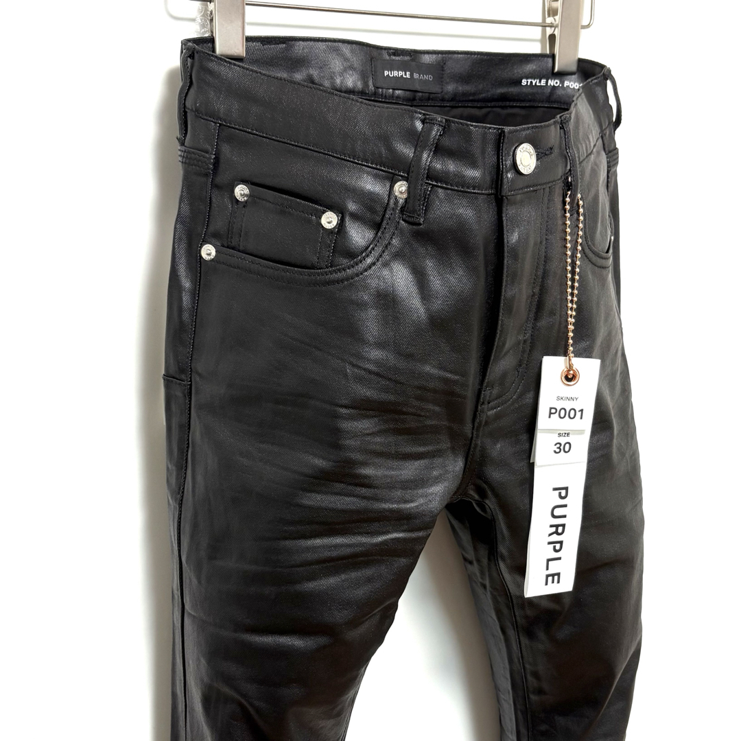 新品 PURPLE BRAND P001 コーティングスキニーデニム 30の通販 by
