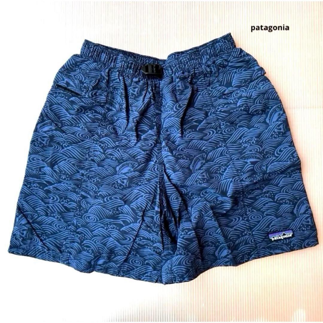 patagonia - patagonia パタゴニア トラウト波柄 リバーショーツ希少S