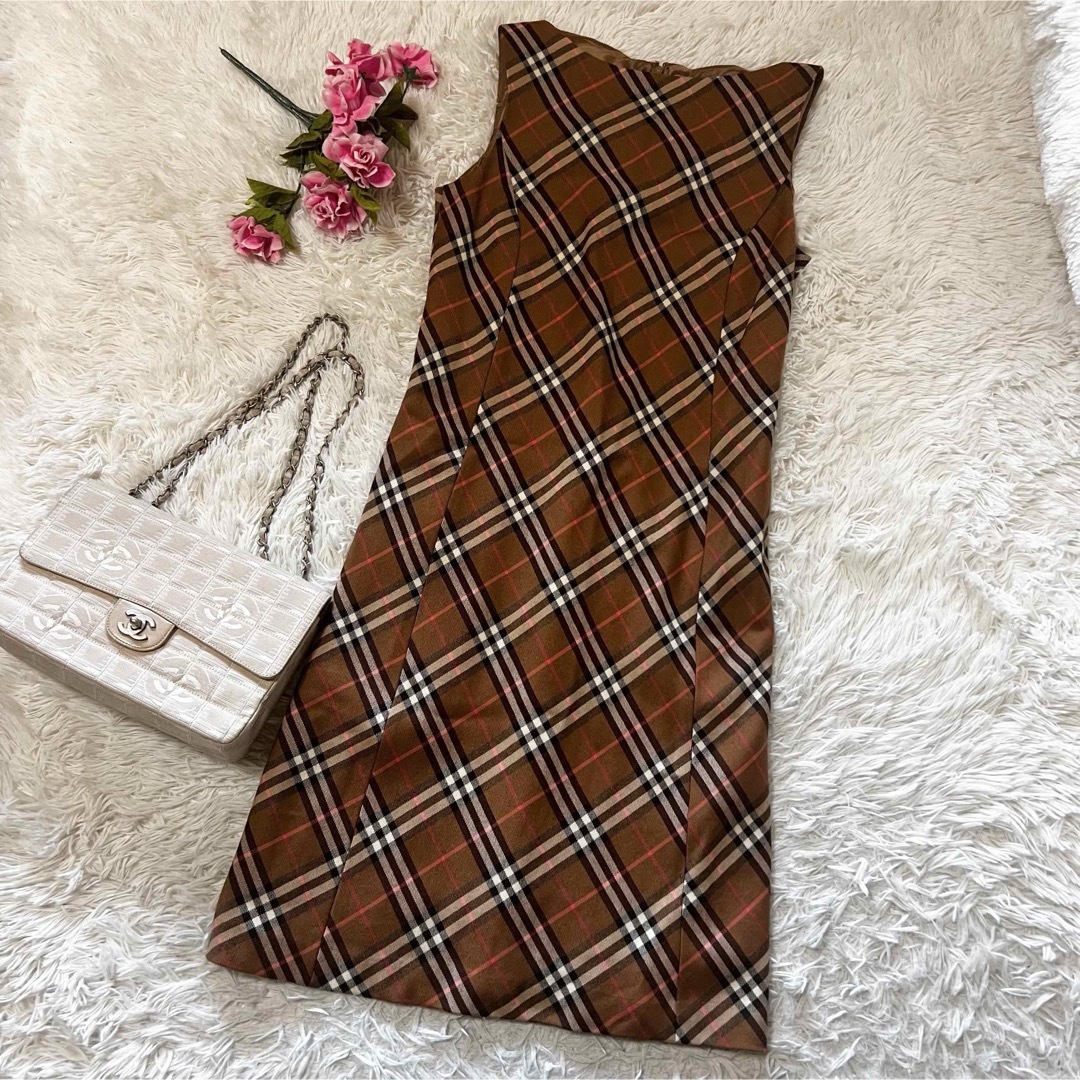 希少・日本製✨ バーバリーブルーレーベル ワンピース ノバチェック