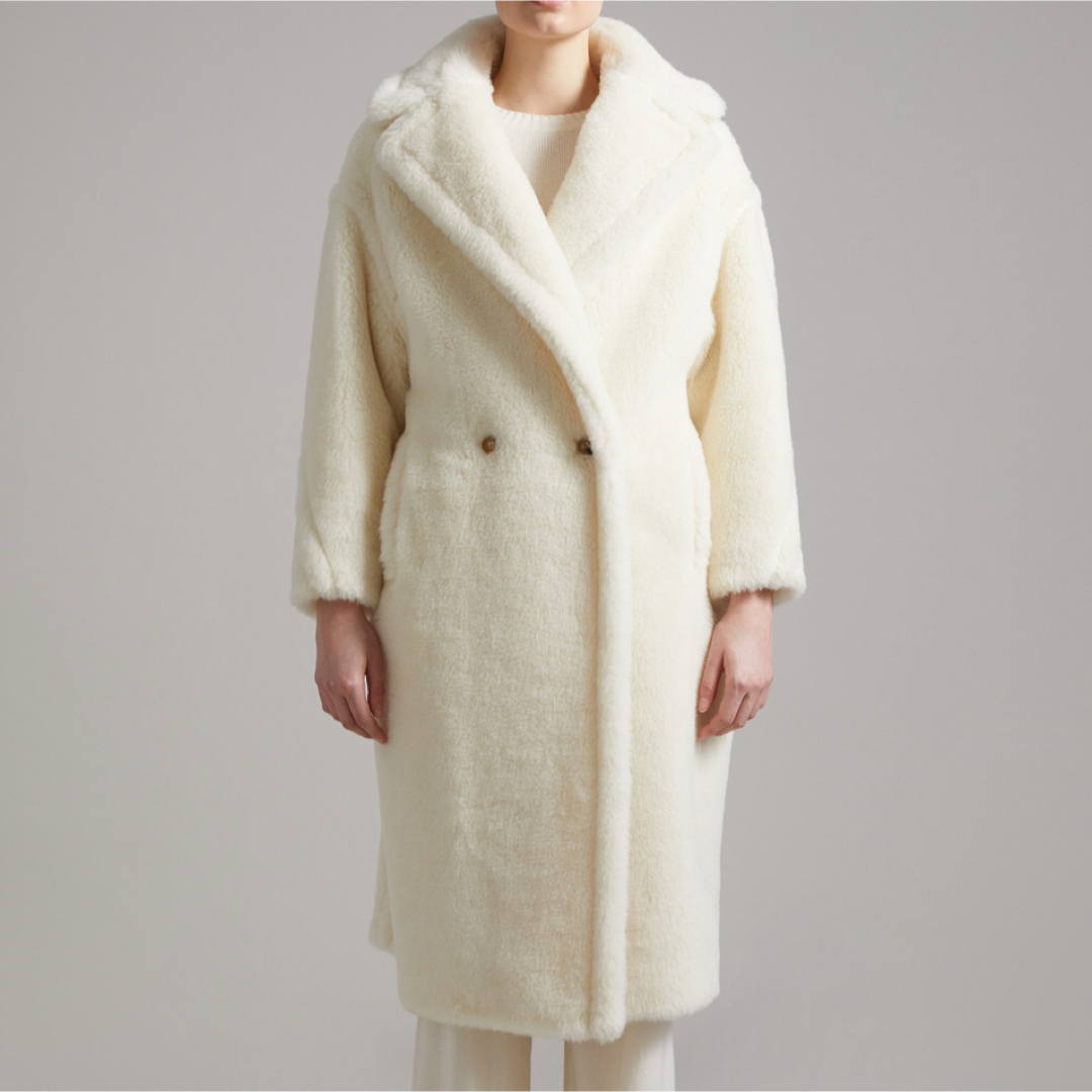 Max Mara - 【Max Mara】テディベアコート 白Sの通販 by Tacos