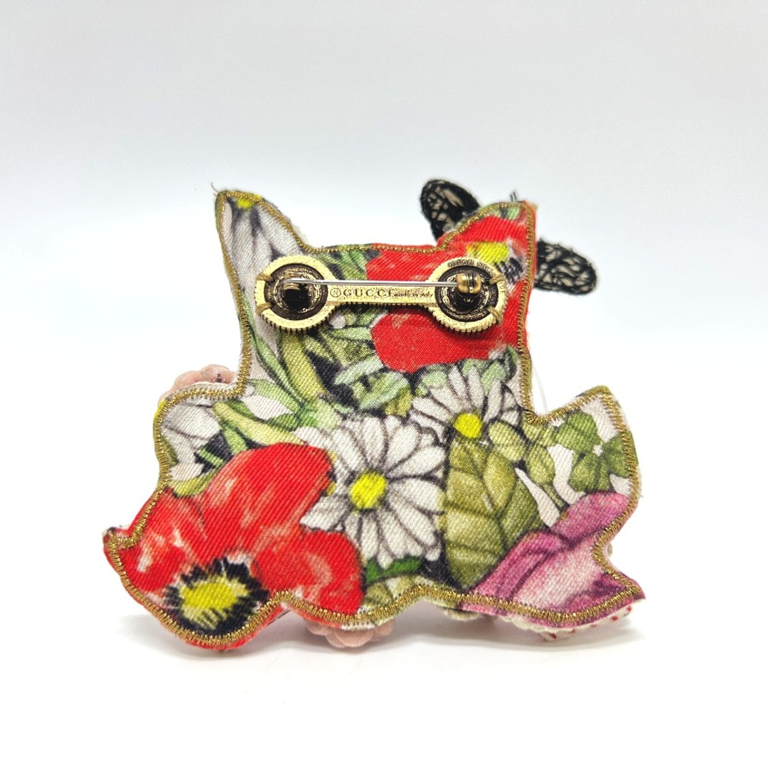 GUCCI - グッチ GUCCI ヒグチユウコ 猫 刺繍 アクセサリー ブローチ