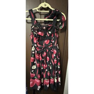 Angelic Pretty（ひざ丈ワンピース ・ ブラック/黒色系）のフリマ