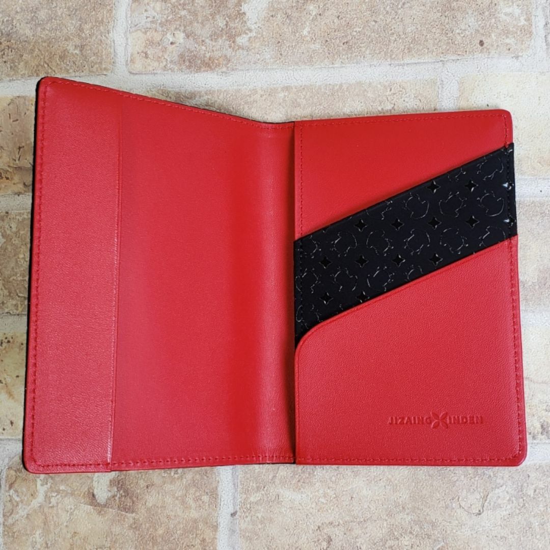 印傳屋 - 未使用 印傳屋 JIZAING✕INDEN ☆鹿革 パスポートカバー