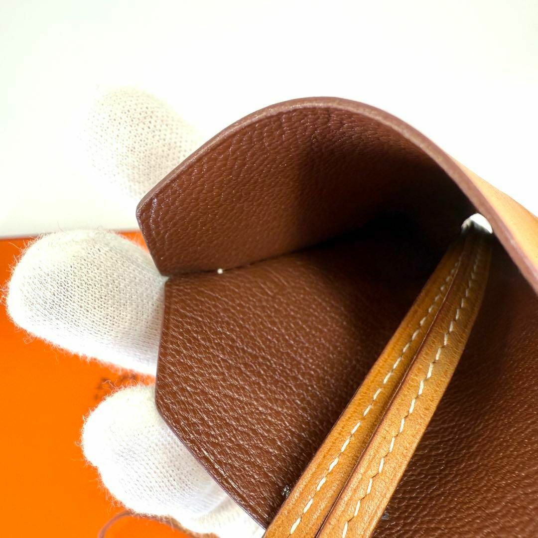 HERMES - HERMES クロシェット キーリング ネックレス ブラウン