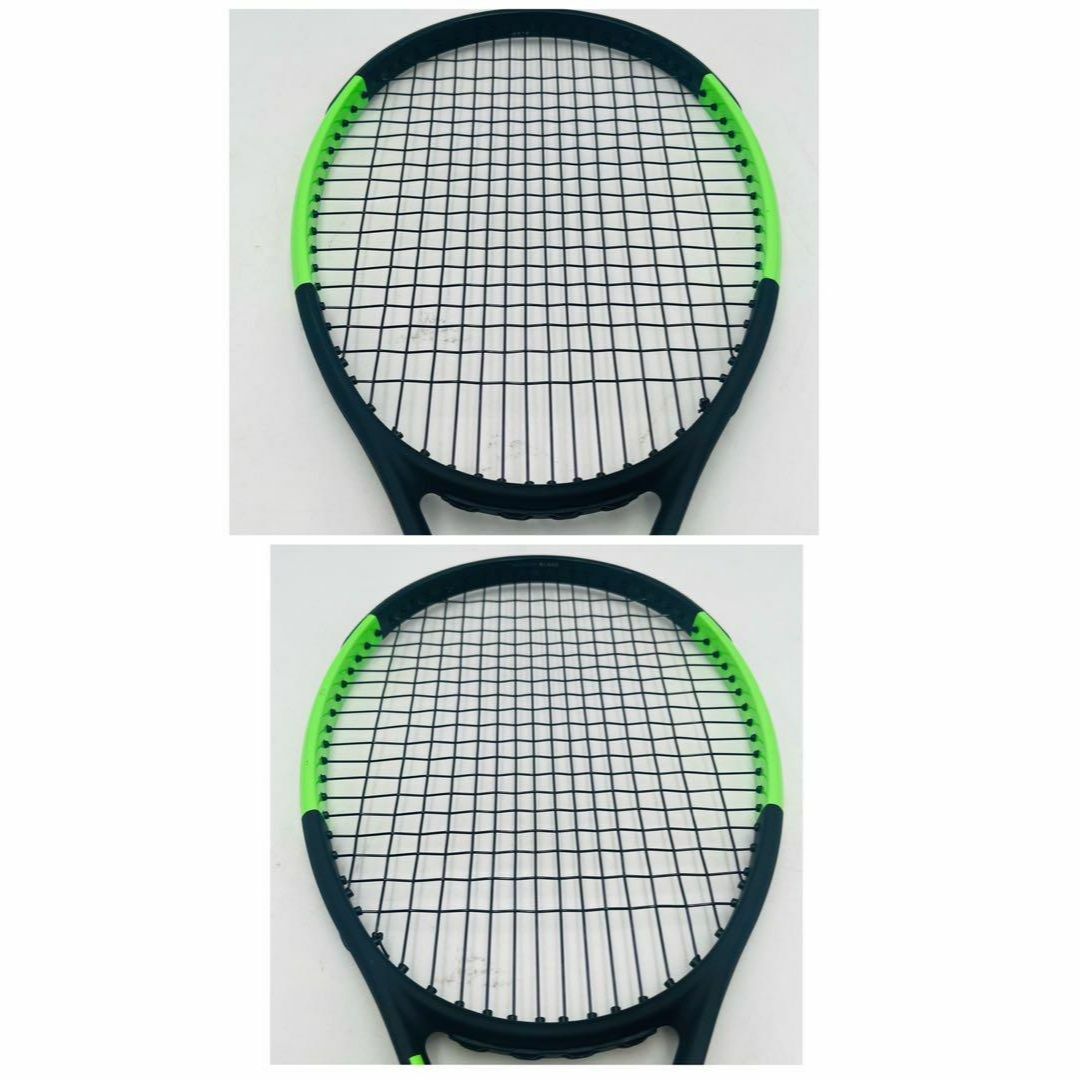 Wilson テニスラケット 3本セット ブラック/グリーン Wilson テニス