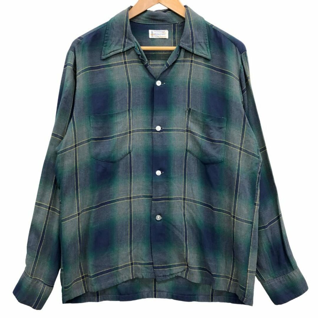 TOWNCRAFT - タウンクラフト 60S PLUSタグ オンブレチェックシャツ