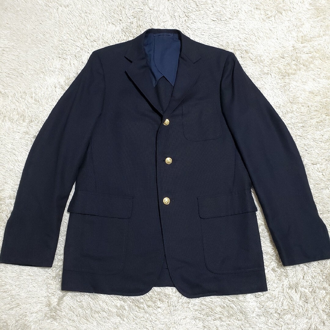 BEAMS - 美品✨BEAMS+ 紺ブレ 金ボタン シルク×モヘヤ×ウール 3B 36の