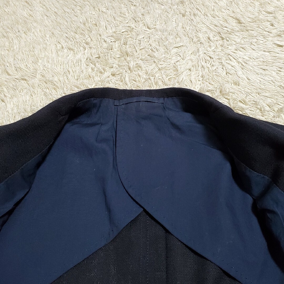 BEAMS - 美品✨BEAMS+ 紺ブレ 金ボタン シルク×モヘヤ×ウール 3B 36の