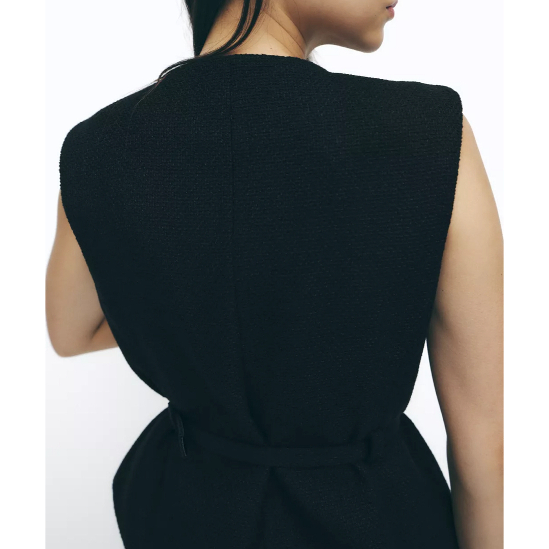 ZARA - ZARA ベルトテクスチャーベスト Sの通販 by lilyy's shop｜ザラ