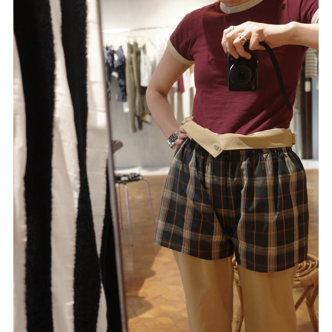 FUMIKA_UCHIDA - FUMIKA UCHIDA PLAID TRUNK SHORTS ショートパンツの
