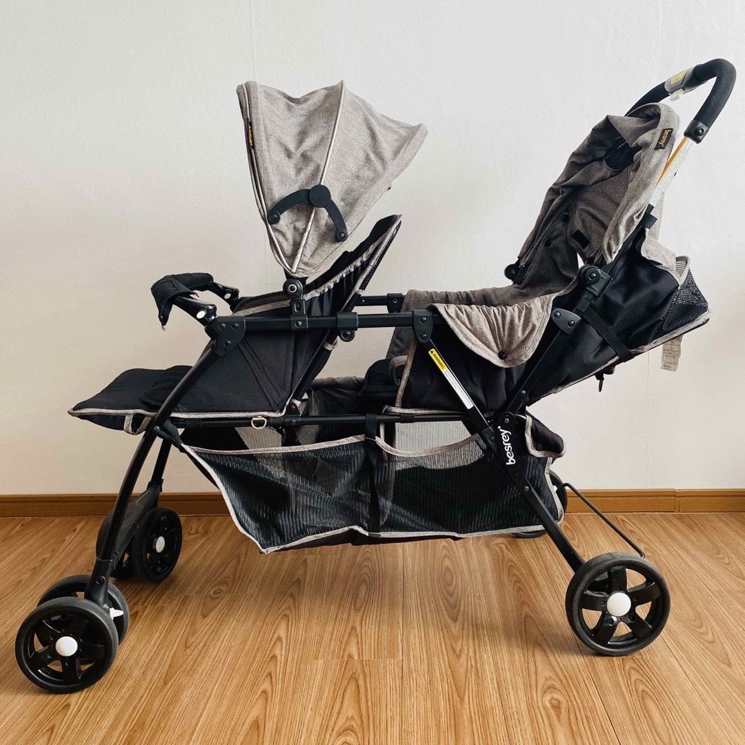besrey 2人乗りベビーカー BR-C708S ツインストローラー Amazon