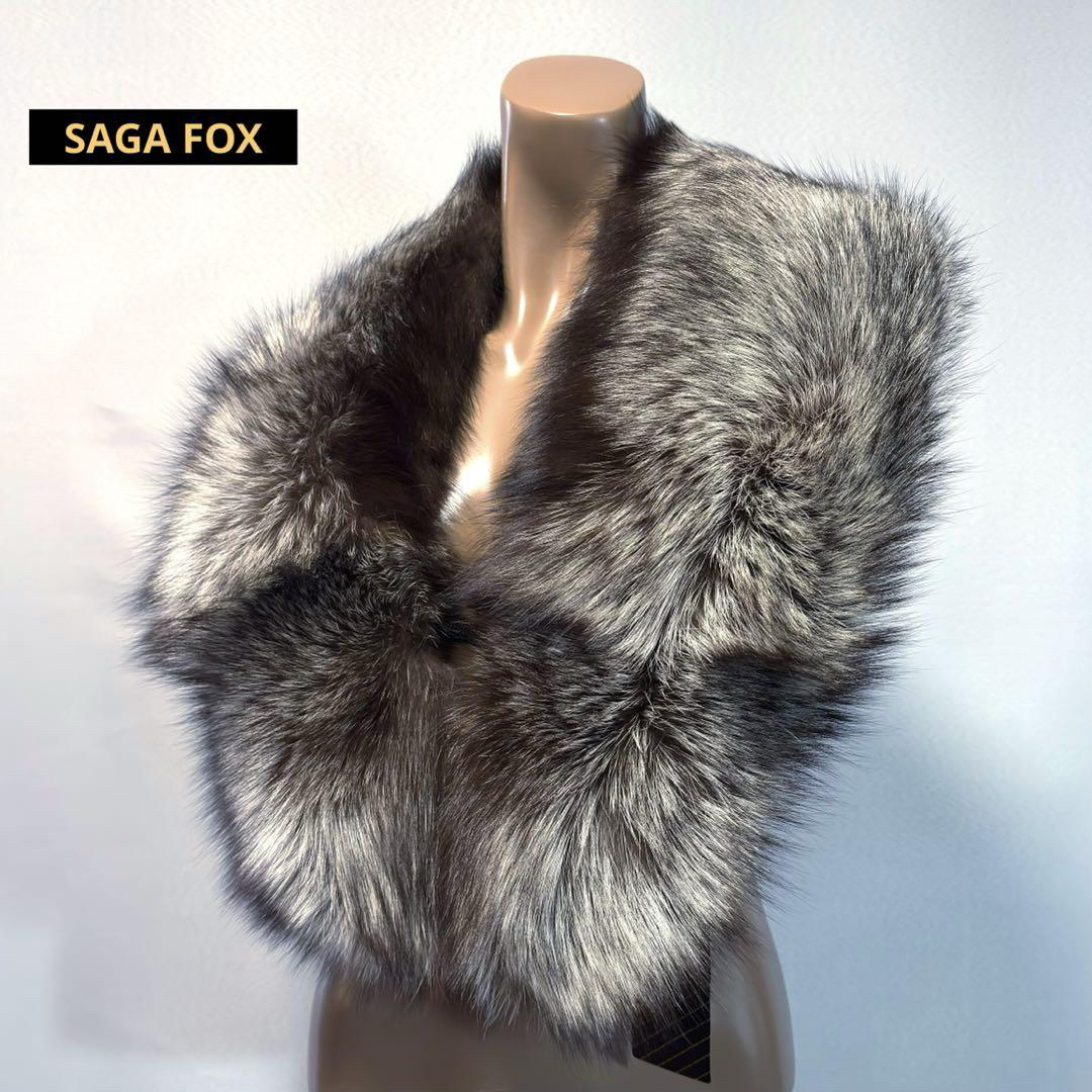 ✨極美品✨SAGA FOX 最高級シルバーフォックスコート 銀サガ 刺繍 11