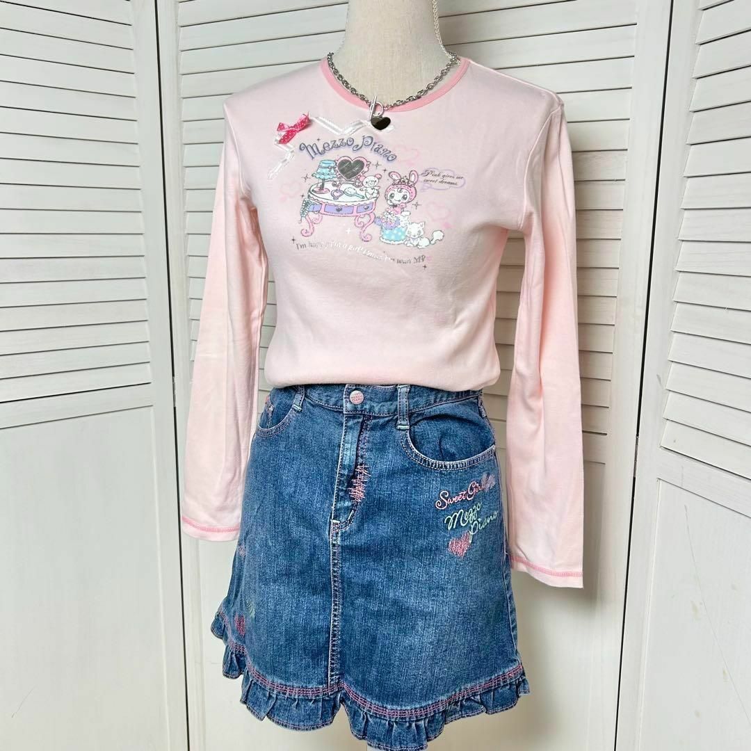 mezzo piano - メゾピアノ 長袖Tシャツ 平成レトロ 当時 ベリエちゃん