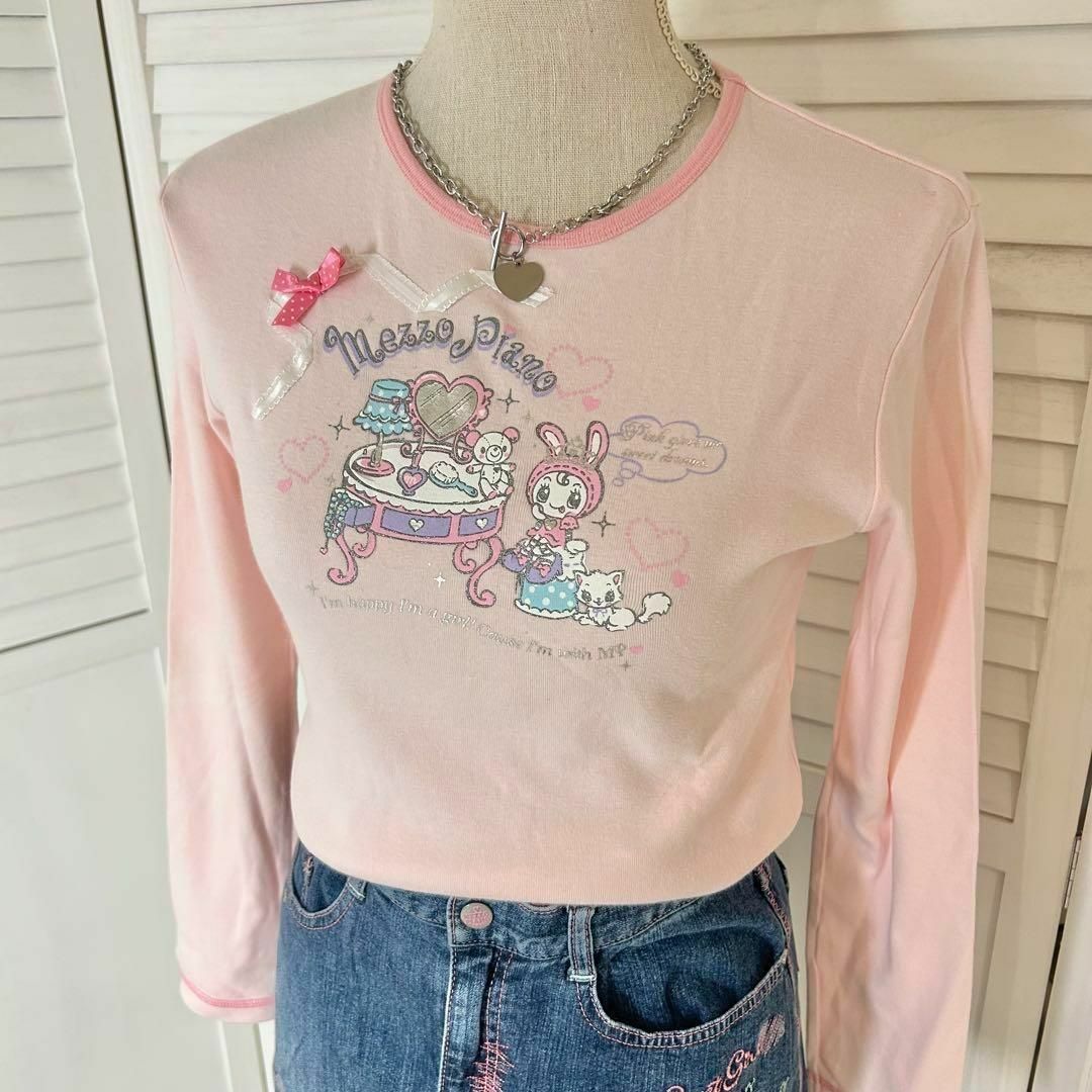 mezzo piano - メゾピアノ 長袖Tシャツ 平成レトロ 当時 ベリエちゃん