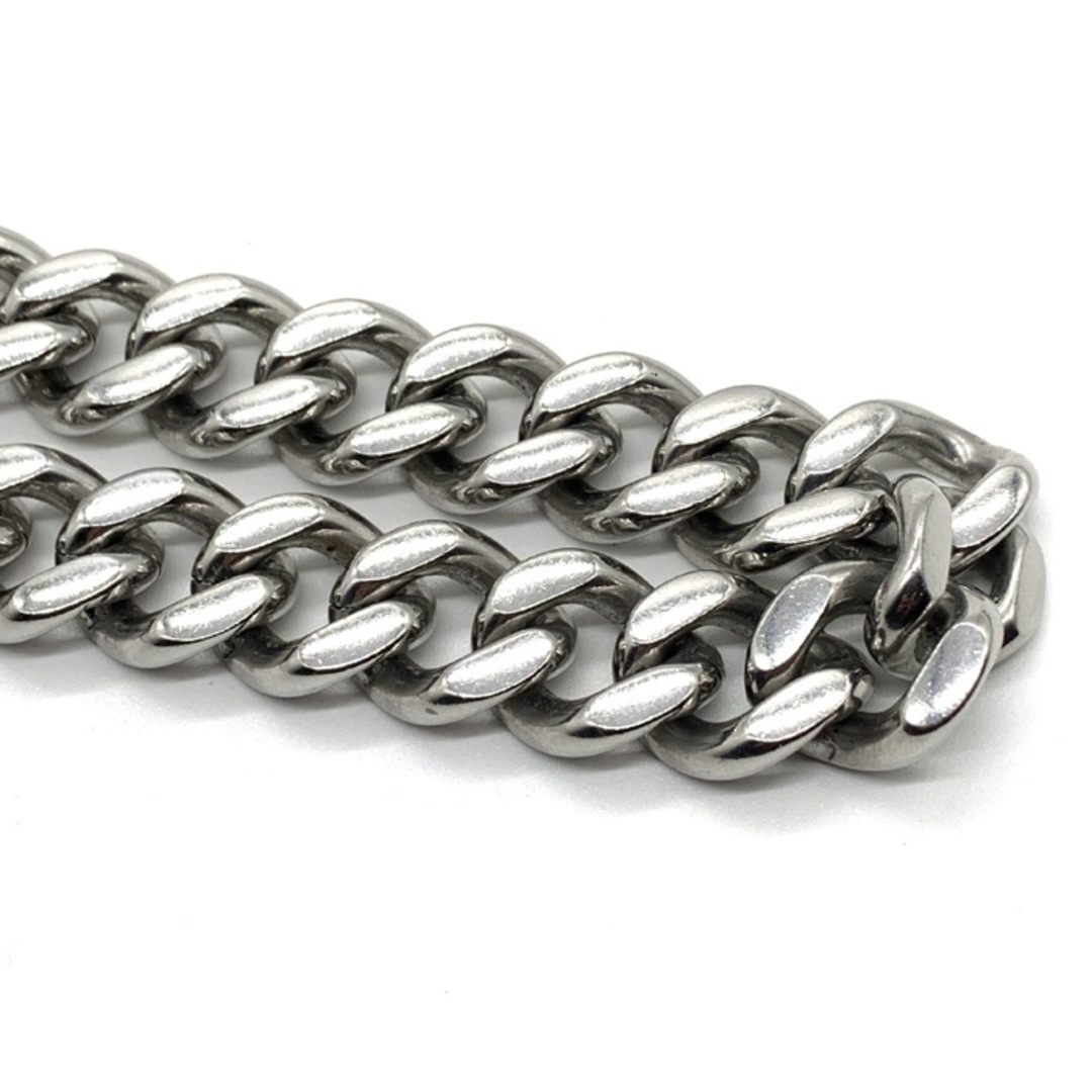 FENDI - FENDI フェンディ FFロゴ 喜平チェーンネックレス パラジウム