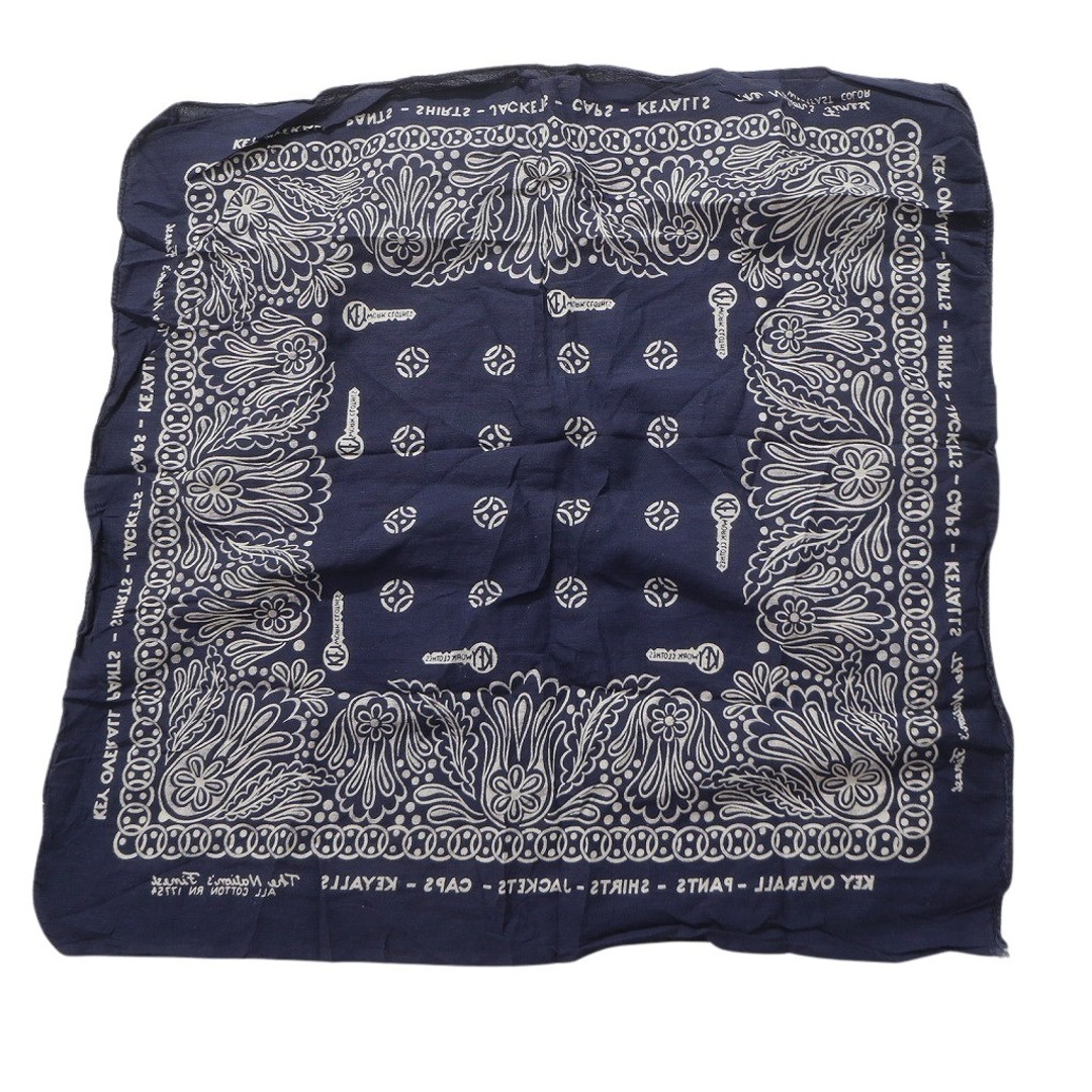 古着卸 まとめ売り ペイズリー柄 USA製 バンダナ 青系 小物 10枚セット