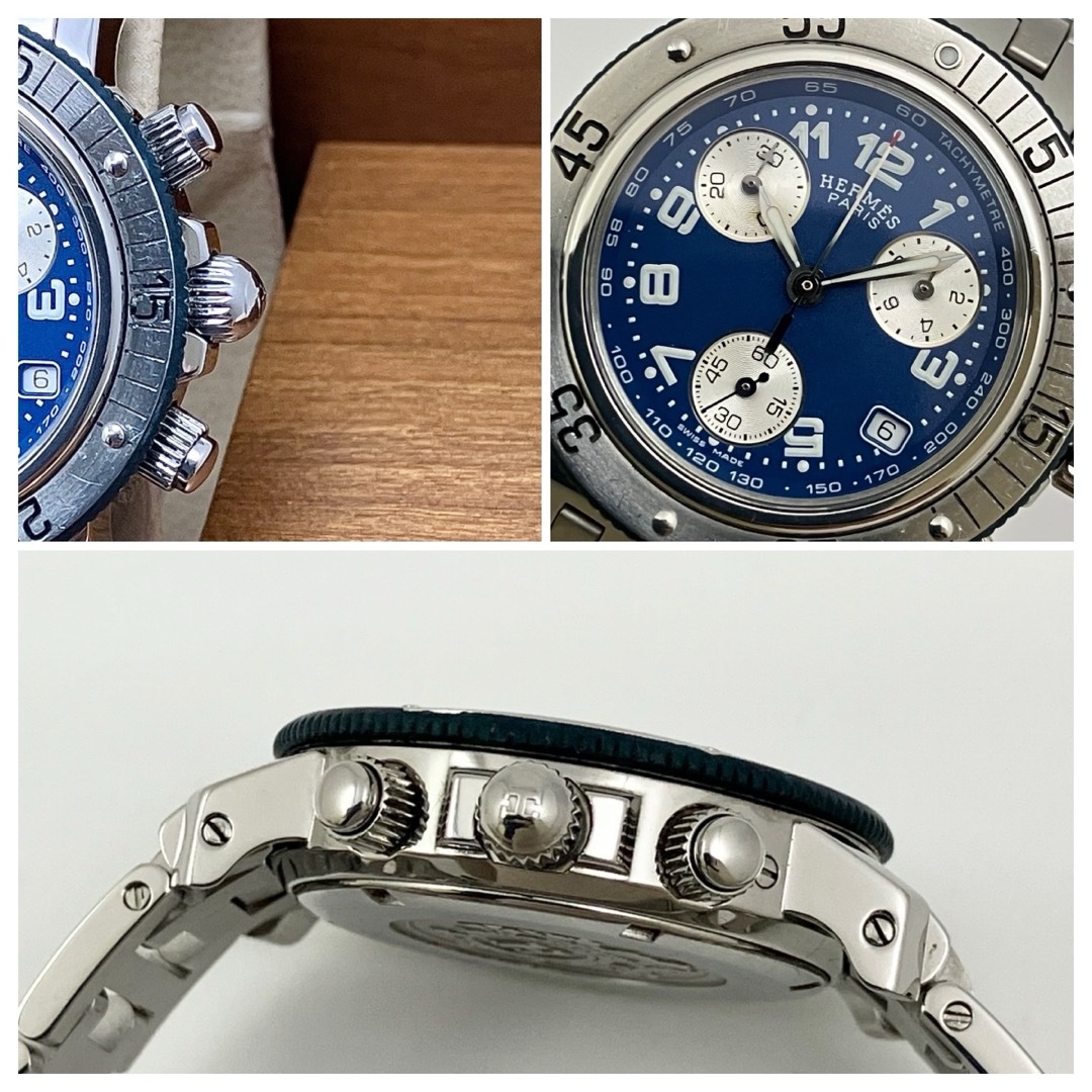 HERMES - エルメス時計 クリッパー・ダイバークロノグラフ・電池交換