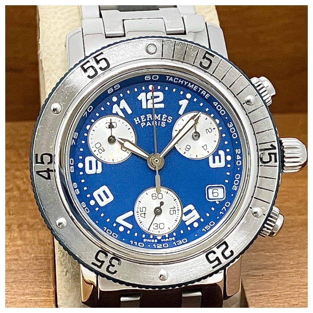 HERMES - エルメス時計 クリッパー・ダイバークロノグラフ・電池交換