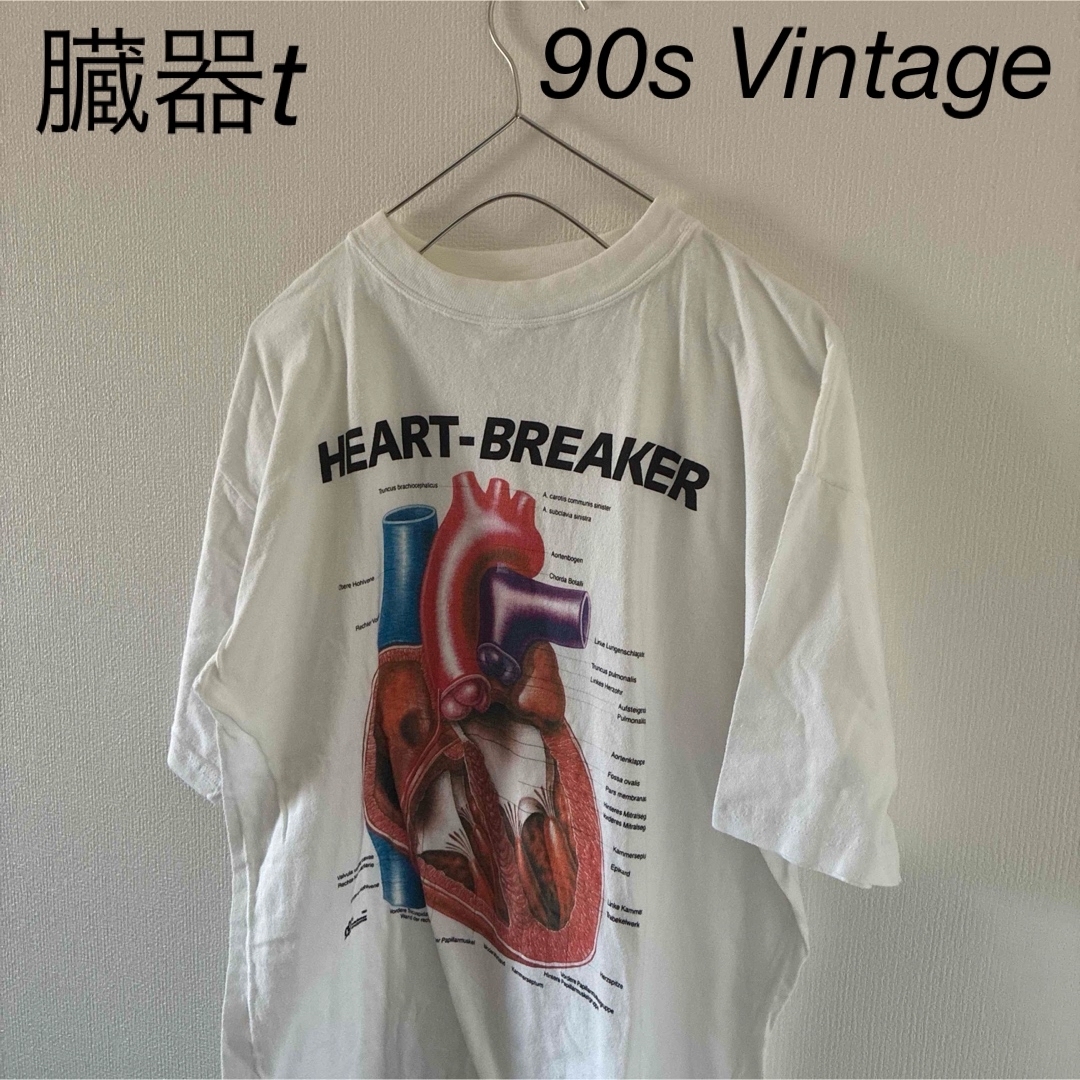 激レア90svintageヴィンテージ臓器tシャツ半袖人体模型アナトミー