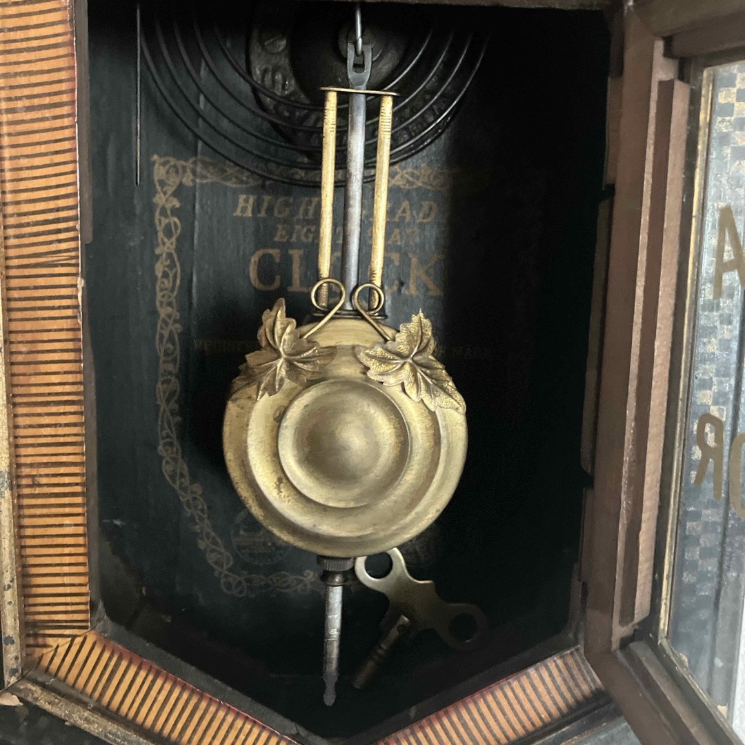 SEIKO - 大正 昭和 レトロ 精工舎 八角 ゼンマイ 掛け時計 レアの通販