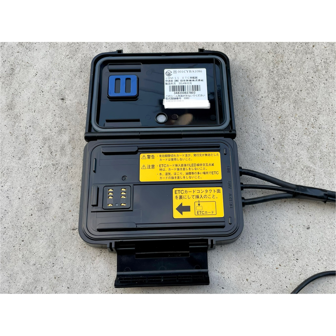 二輪車用 ETC 日本無線JRM-11☆セットアップ済☆ ETC JRM-11 アンテナ分離