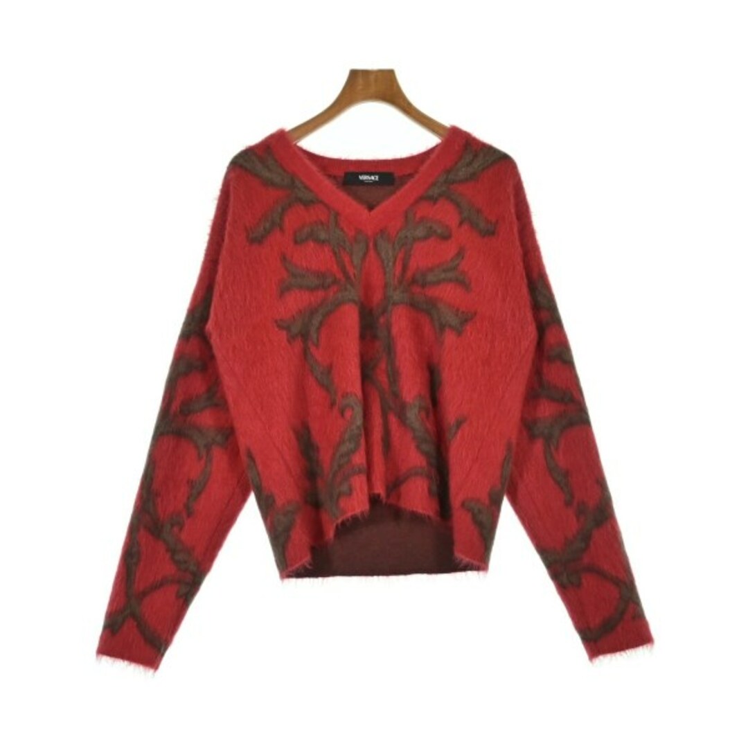 VERSACE - VERSACE ヴェルサーチ ニット・セーター M 赤 【古着