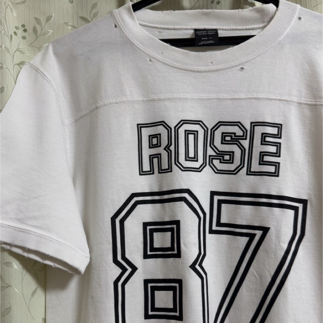 06'ガンズ期 ナンバーナイン ダメージTシャツ 白2 NUMBER(N)INE Number