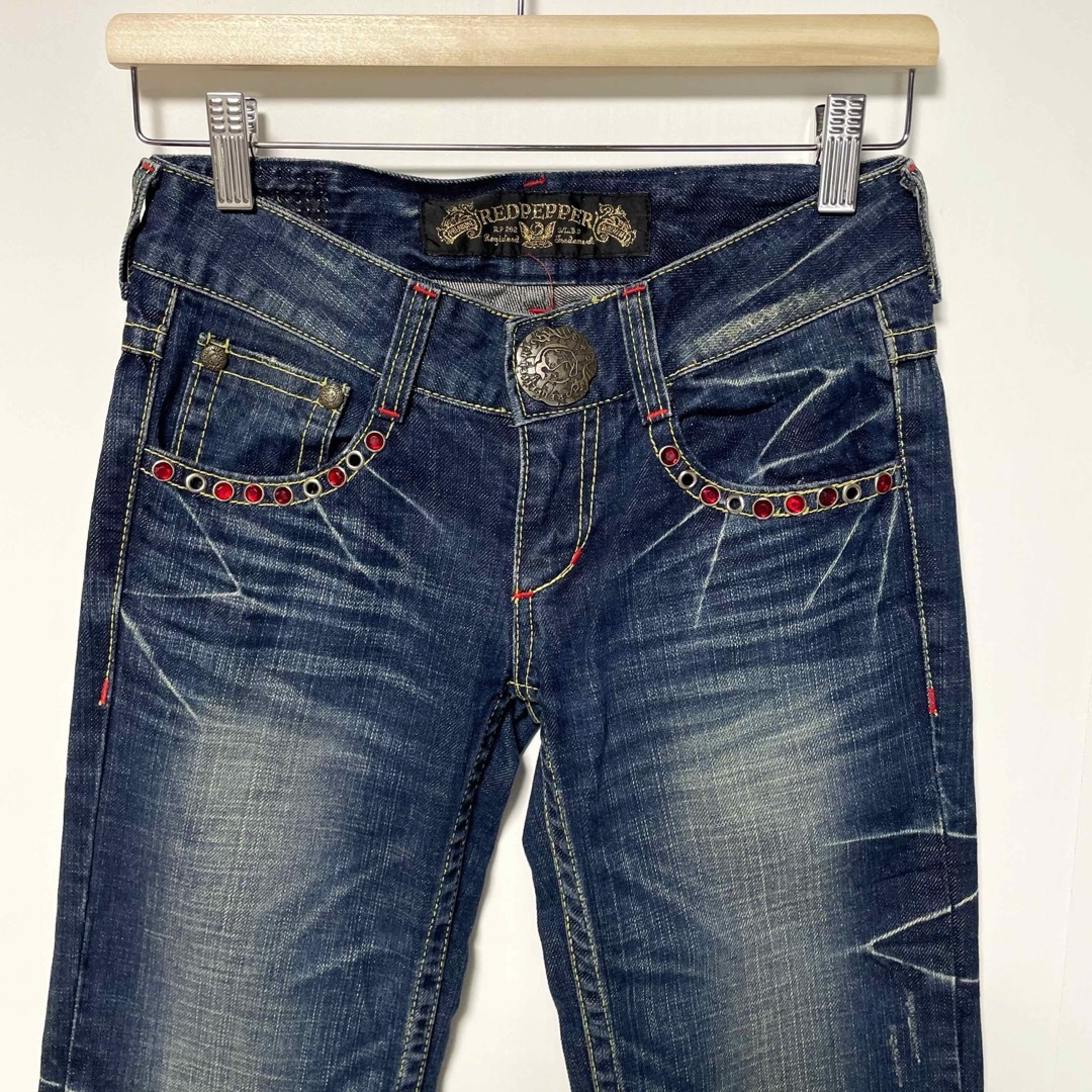 Y2K RED PEPPER レッドペッパー ローライズフレアデニム 28 RED PEPPER
