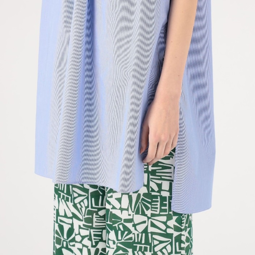 TOMORROWLAND - トゥモローランド スタンドカラーチュニックブラウスの