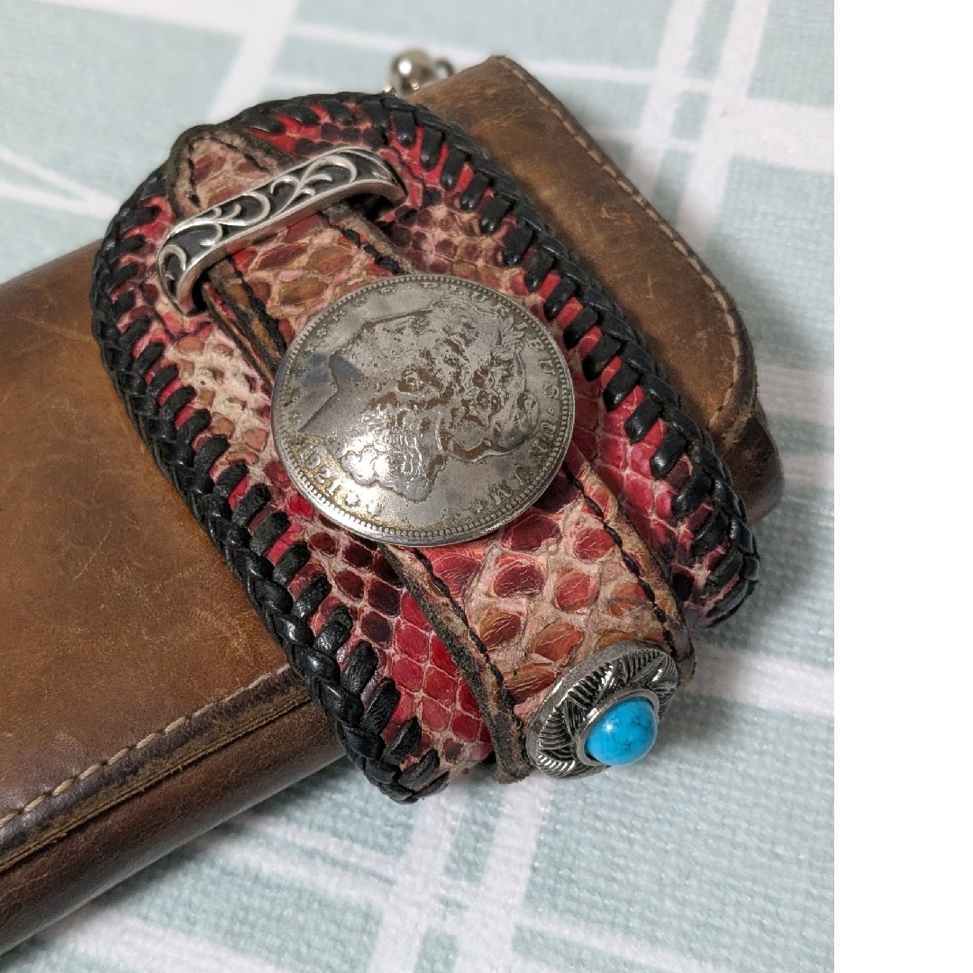 ALZUNアルズニ本革長財布バイカーズウォレットライダースウォレット大