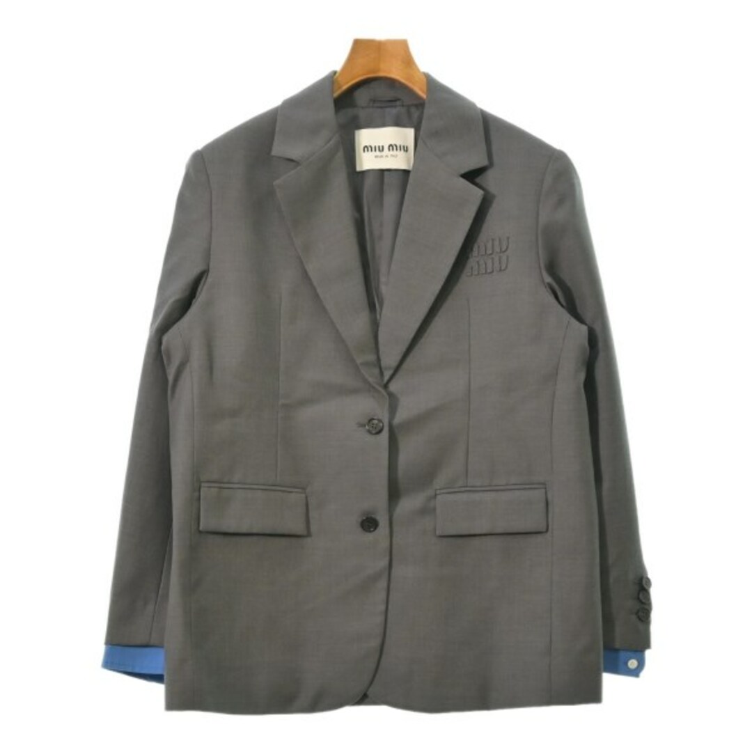MIU MIU - Miu Miu ミュウミュウ テーラードジャケット XS グレー