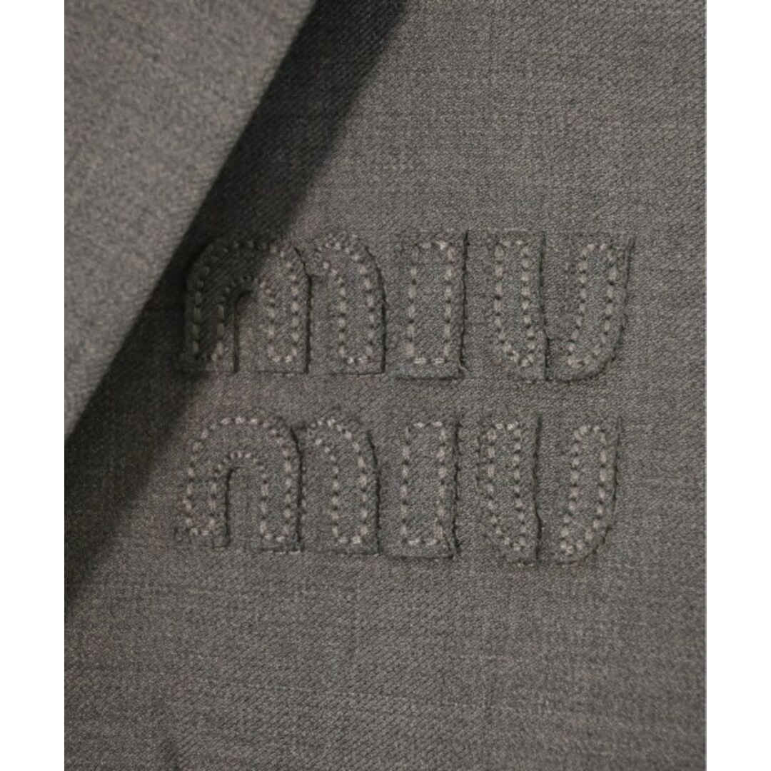 MIU MIU - Miu Miu ミュウミュウ テーラードジャケット XS グレー