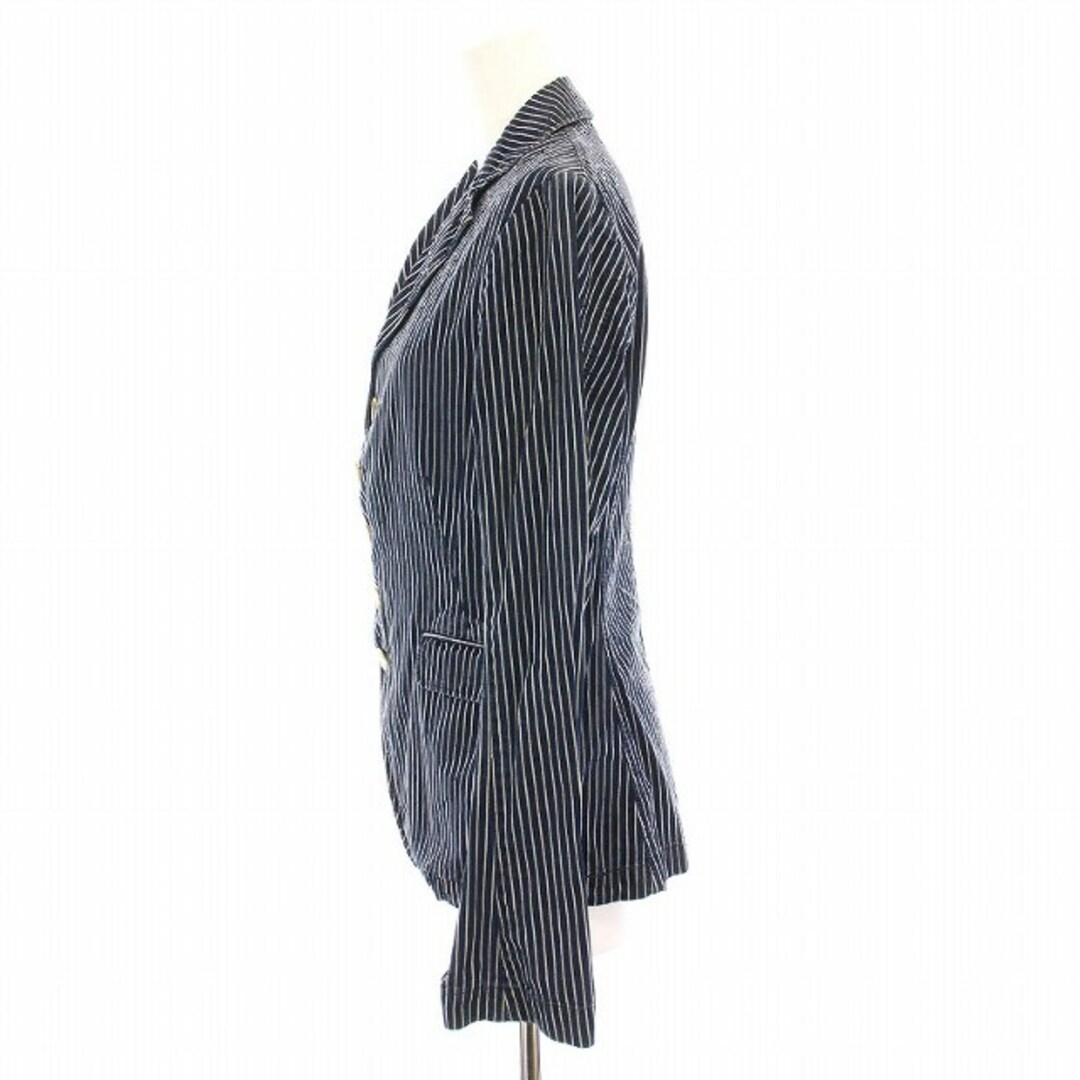 45R - 45R 45rpm テーラードジャケット ブレザー ストライプ ネイビー