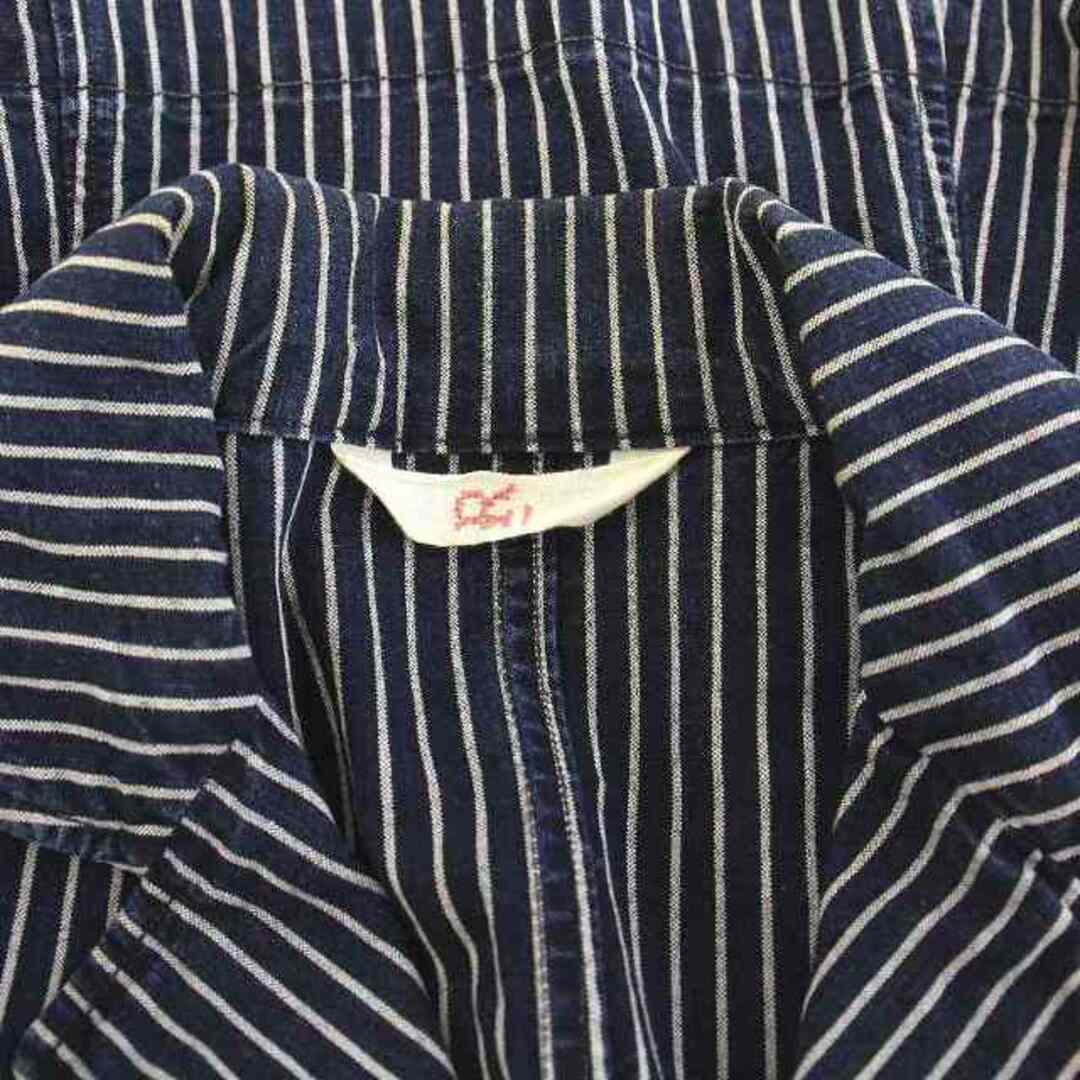 45R - 45R 45rpm テーラードジャケット ブレザー ストライプ ネイビー