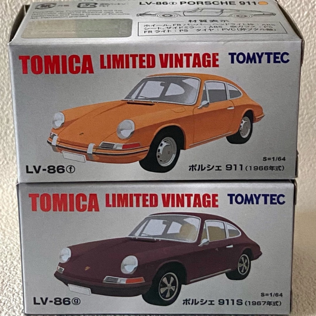 Takara Tomy - トミカリミテッドヴィンテージ LV-86 ポルシェ911 2台