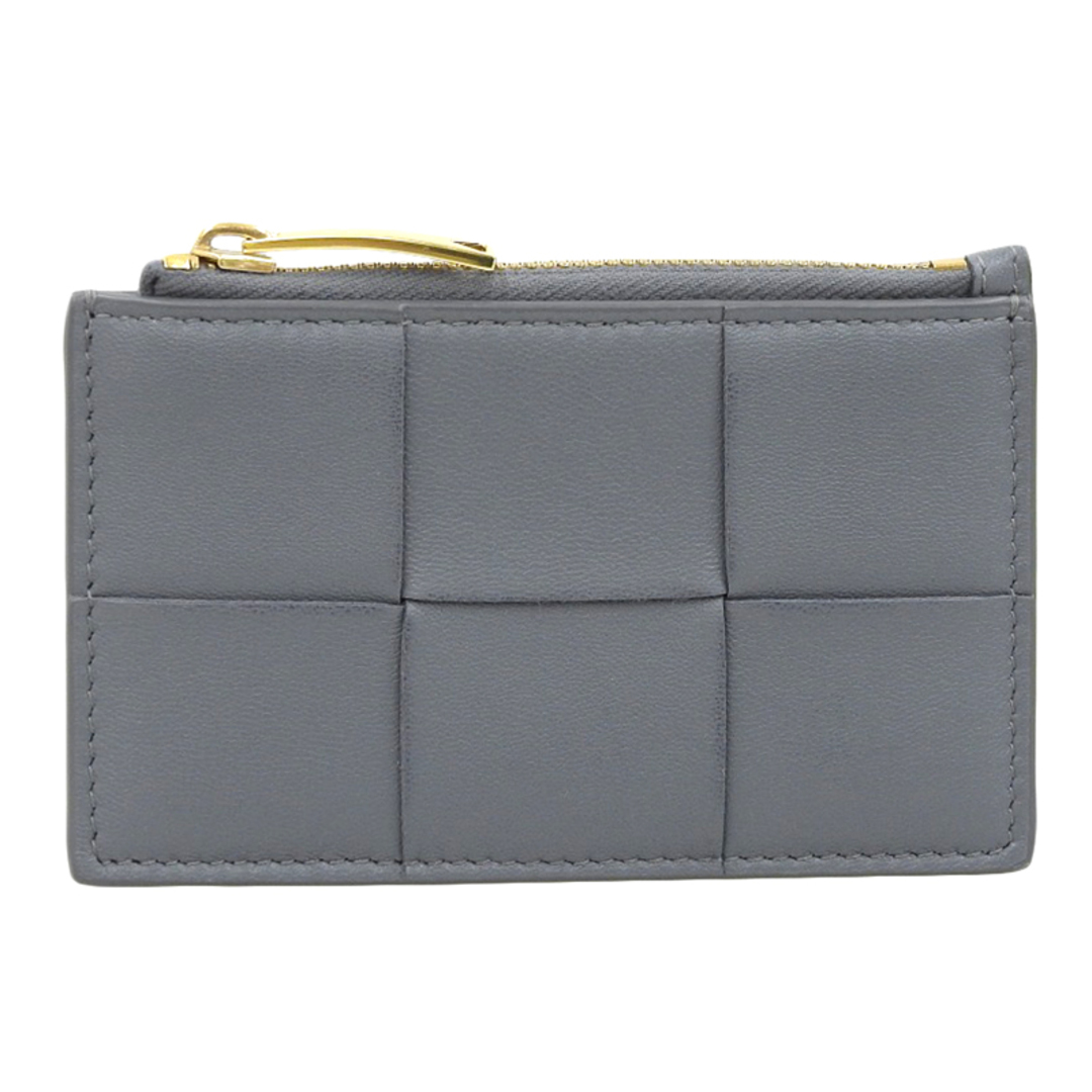 中古 ボッテガヴェネタ グレー ケース ファスナー 中古 ボッテガ