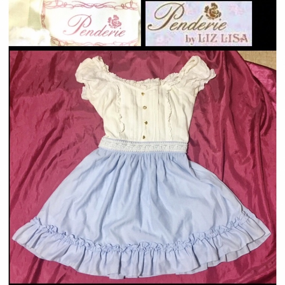 00s coquette姫系 レースフリルカットソーキャミセットLIZLISA系 00s