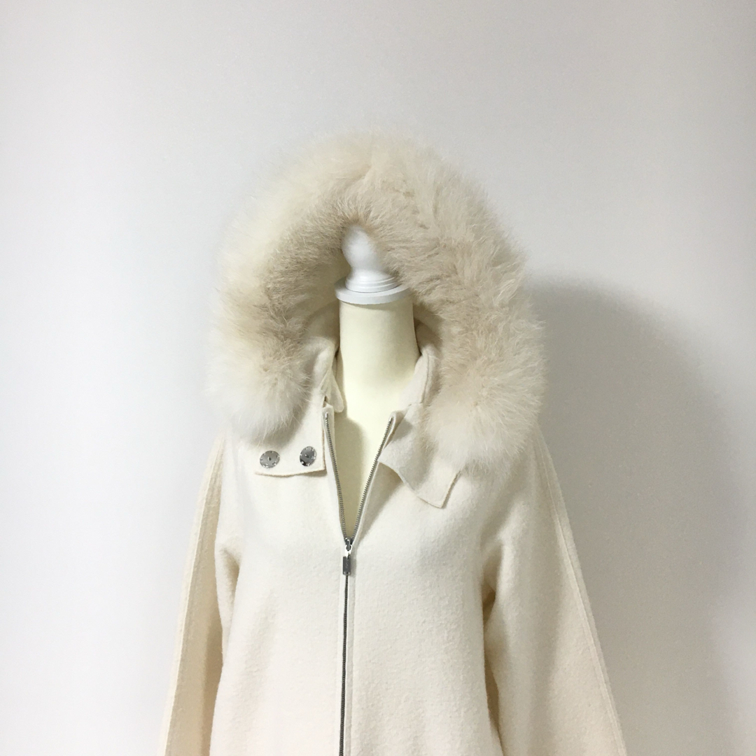 近年美品 FOXEY フォクシー ファー ニット コート アウターの通販 by