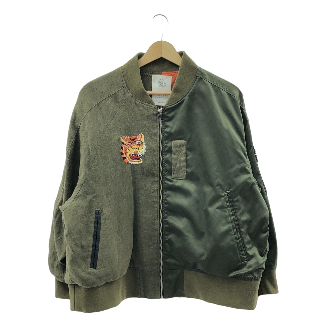 stof - STOF / ストフ | 二重人格 MA-1 アシンメトリー ジャケット