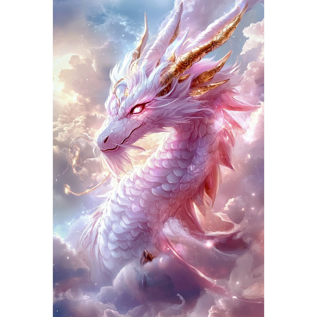 縁結び✨桃龍・ピンクドラゴン✨No.41【開運•風水•絵画風•ヒーリング