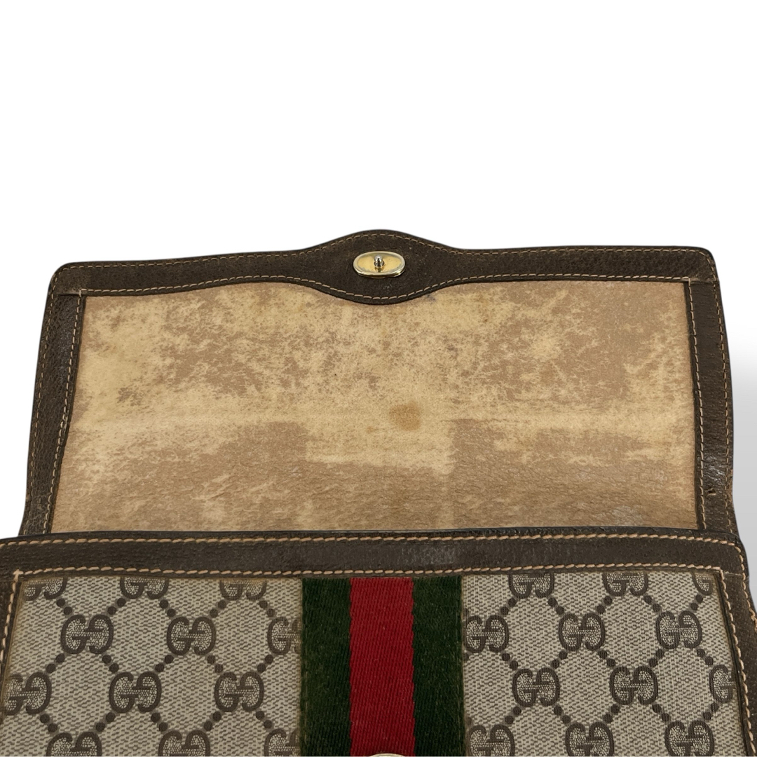 GUCCI - オールドグッチ クラッチバッグ シェリーライン GGスプリーム