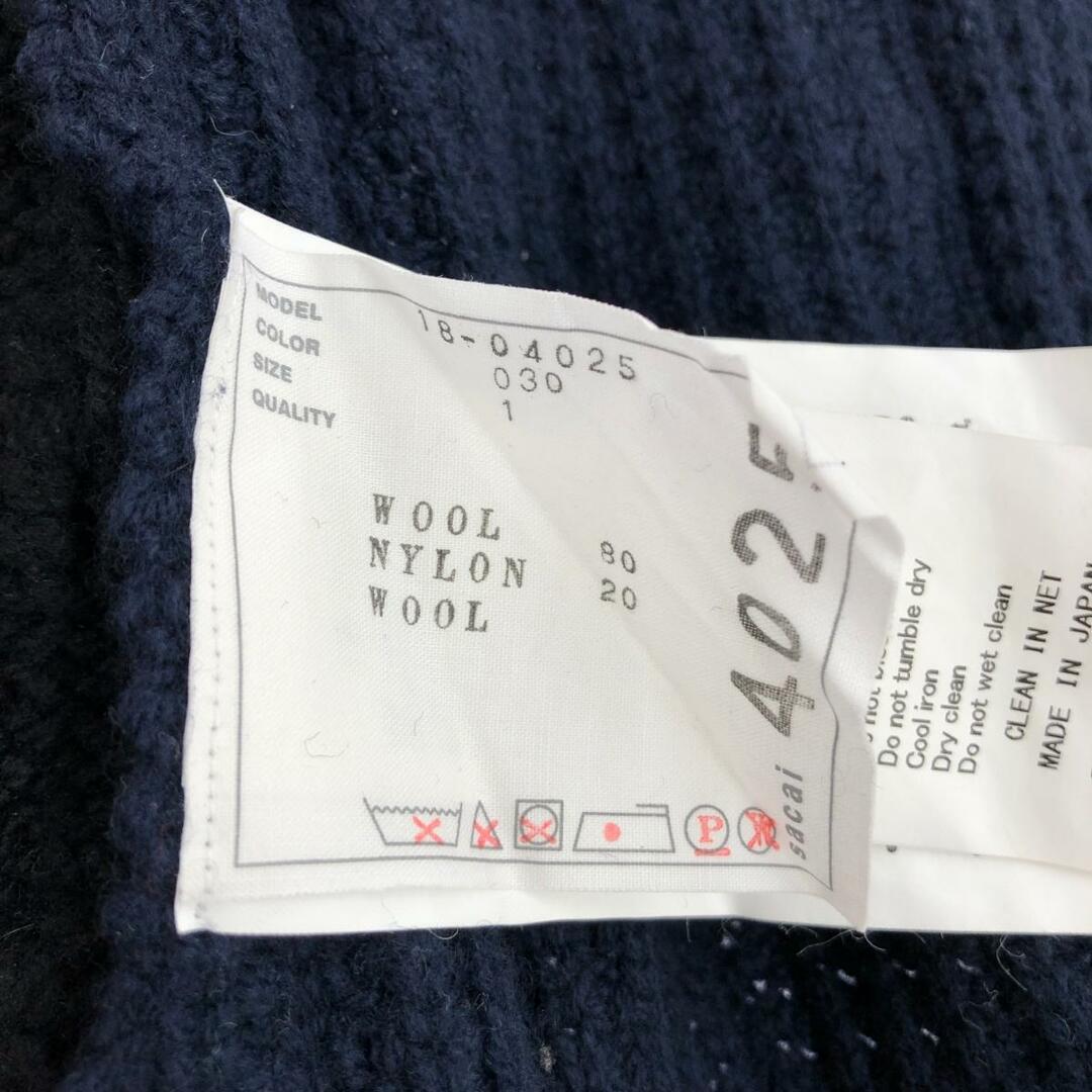 sacai - Sacai サカイ ジップアップ ライダースニット ブルゾン 1 18