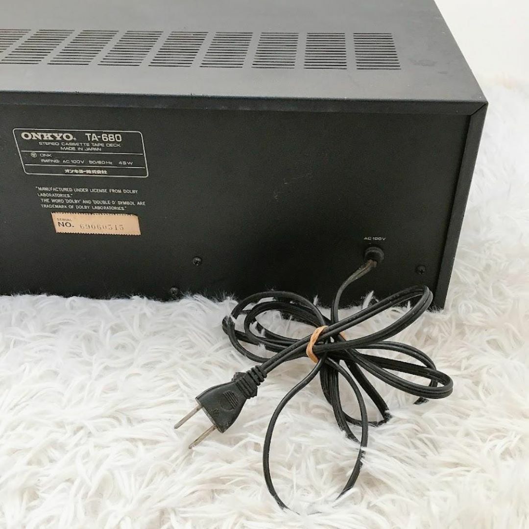 ONKYO TA-680 オンキョー ステレオカセットデッキ 当時物