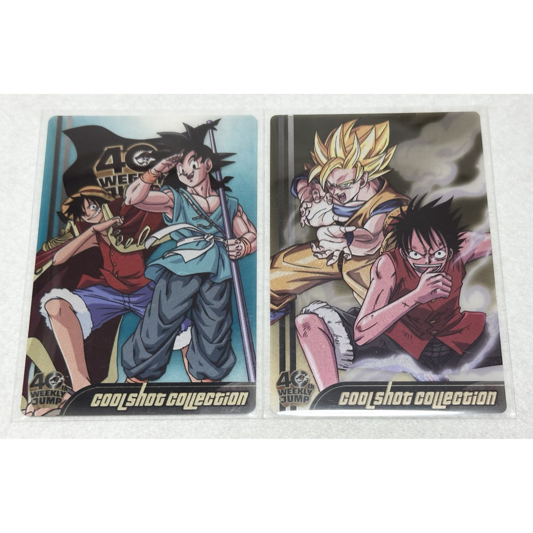 ジャンプ40周年 ドラゴンボール ワンピース カード 6枚セット