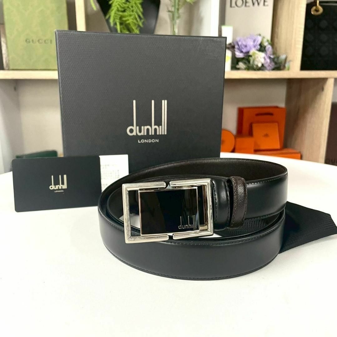 Dunhill - 新品 dunhill サフィアーノレザー ベルト ブラックの通販 by